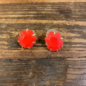 Kendra Scott Red “Morgan” Stud Earrings